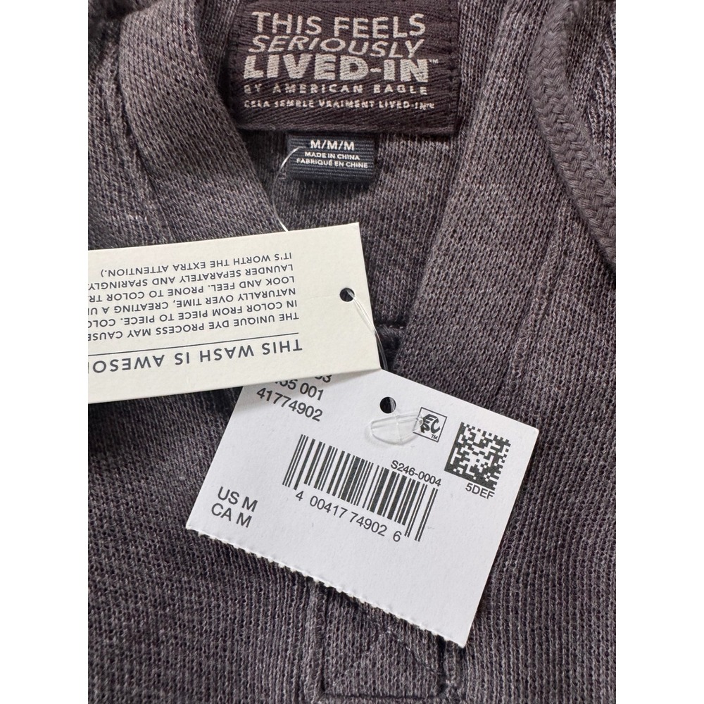 NWT American Eagle Seriously Lived-In Hoodie Womens Cropped Lightweight cozy - Picture 3 of 4